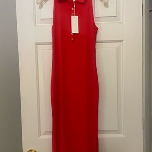 NWT Lilly Pulitzer Reema Sleeveless Polo Dress XXS-Mizner Red.